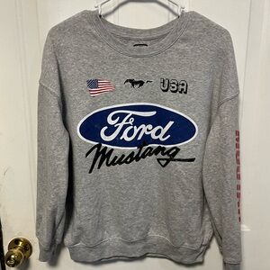Ford Mustang Gray Crewneck Sweater